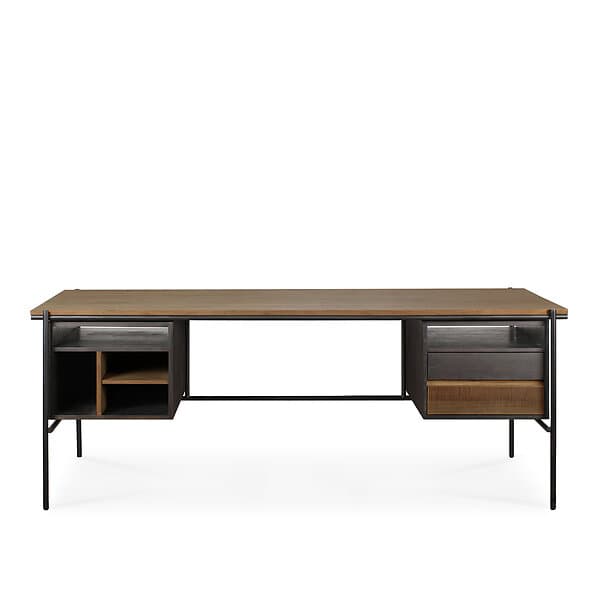 Ethnicraft Oscar Desk 200x90 2 Drawers