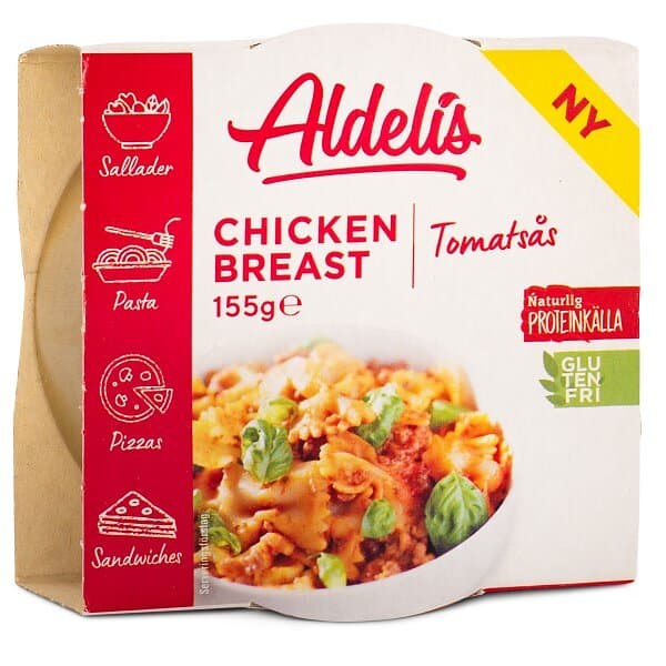 Aldelis Chicken Breast in Tomato Sauce 155g