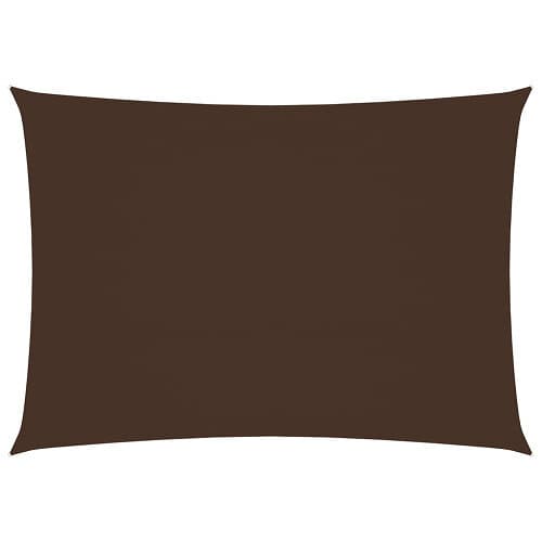 vidaXL Solsegel oxfordtyg rektangulärt 5x7 m brun 135825