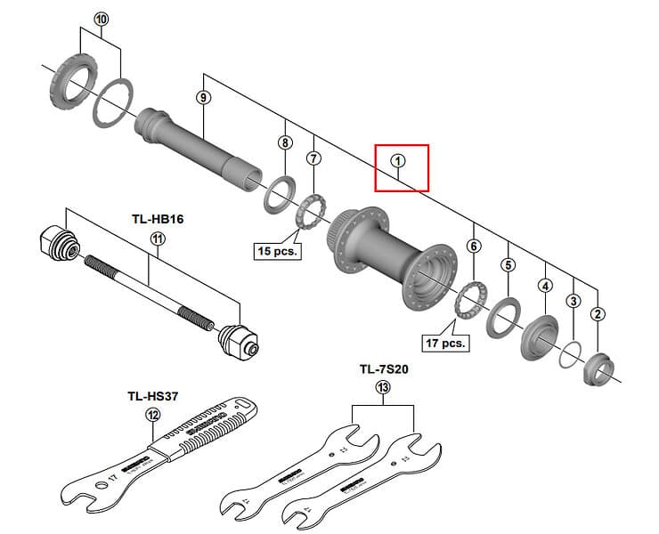 Shimano Navaxel HB-M618-B