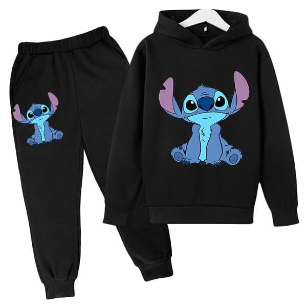 STITCH Lilo för barn Hoodie Byxor Set Träningsoveraller