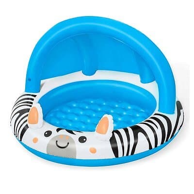 Bestway Uppblåsbar plaskpool för barn Zebra 97 x 66 cm