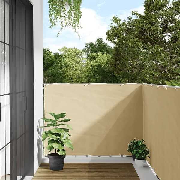 vidaXL Insynsskydd för trädgården vit 600x120 cm PVC 4005503