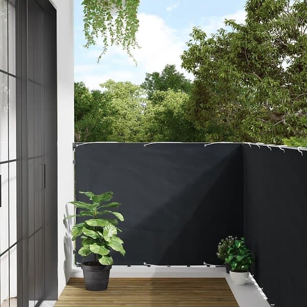 vidaXL Insynsskydd för trädgården antracit 500x120 cm PVC 4005486