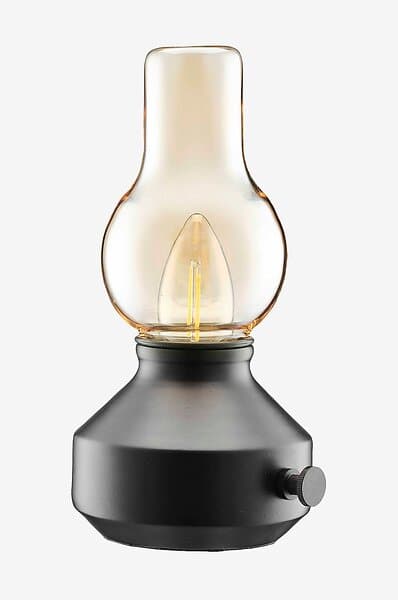 Jotex Uppladdningsbar bordslampa Glimt Black