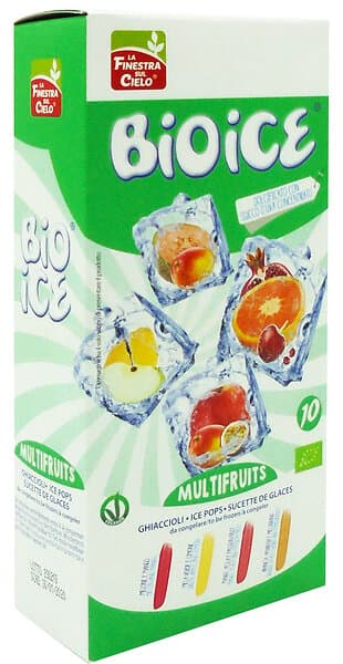 Finestra Cielo Ice Pops Multifruit (10 st) EKO mango, persika, apelsin, äpple 400ml