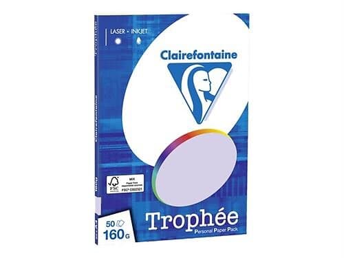 Clairefontaine 160g A4 papper lila 50 ark