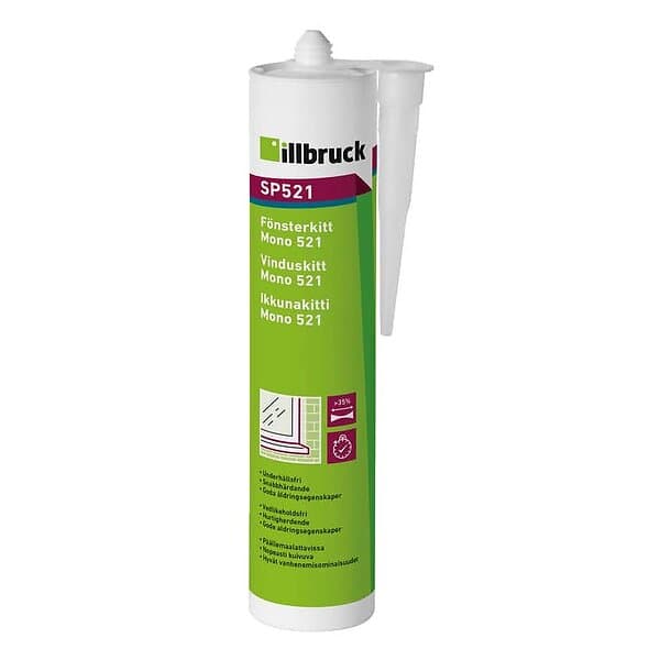 Illbruck Fönsterkitt SP521 Mono 521 Vit 310ml TI378684