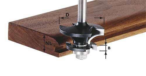 Festool Kontraprofilfräs ; 43 mm med kullager