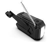 MTK Väder AM FM Radio Solar Handvev 1200mAh PowerBank ficklampa