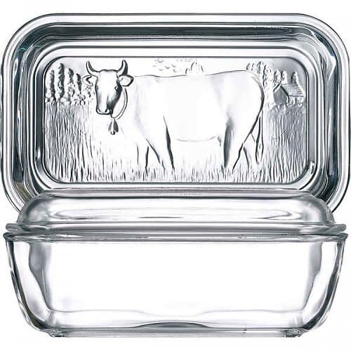 Luminarc Smörbytta Vaca Vit Glas (17 x 7 cm)