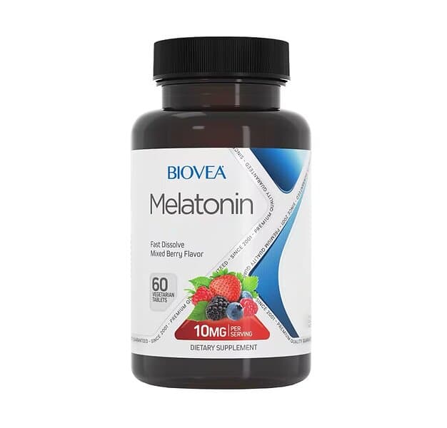 Biovea Melatonin 10mg Blandad bärsmak (60 tabletter)