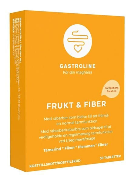 Baltex Gastroline Frukt & Fiber 30 tabletter