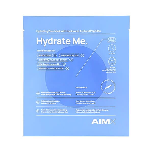 Hydrate AIMX Me moisturizing face mask with Peptides 25ml, 25ml