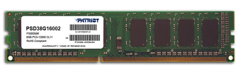 Patriot Signature DDR3 1600MHz 8GB (PSD38G16002)