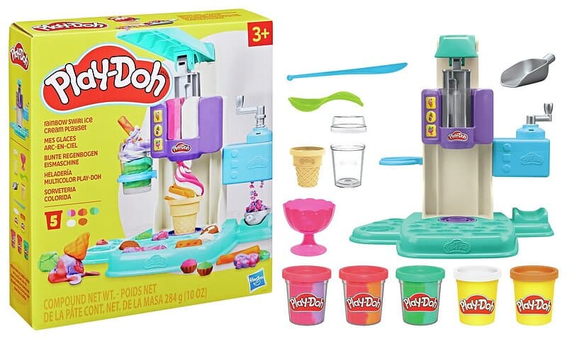 Play-Doh Kitchen Creations Rainbow Swirl Ice Cream Playset