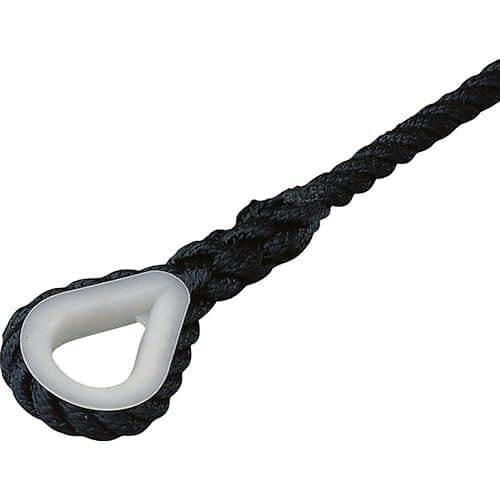 Plastimo 7047 12 M Polyester Rope Silver 8 mm