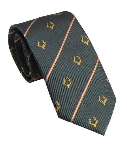 Laksen Regimental Stripe Deer Tie