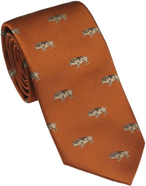 Laksen Wild Boar Silk Tie