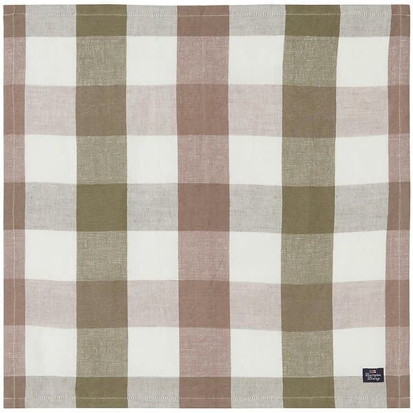 Lexington Checked Linen/Cotton tygservett 50x50 cm