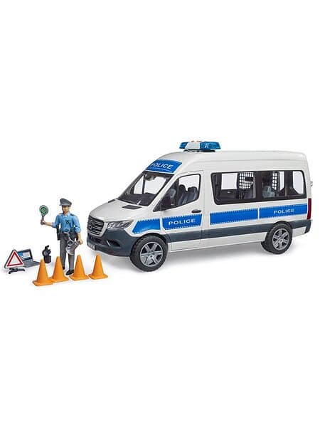 Bruder Mercedez-Benz Sprinter Police vehicle with police officer toy