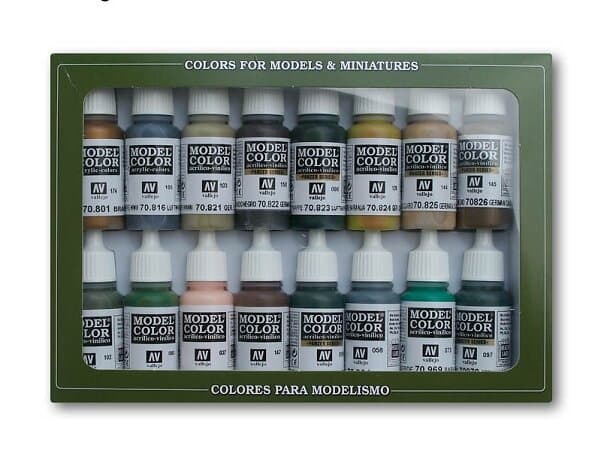Vallejo 70.114 Acrylic Model Color Set German WWII Camo (16)