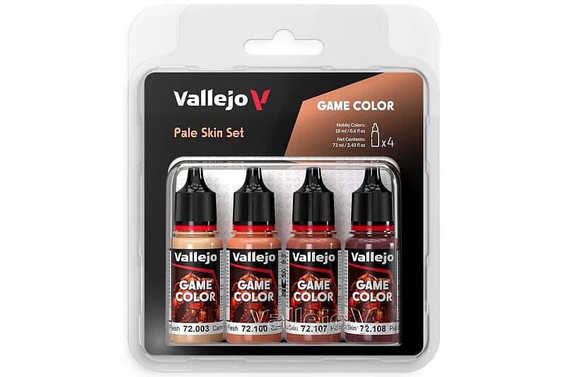 Vallejo set Game Color pale skin 4x18ml