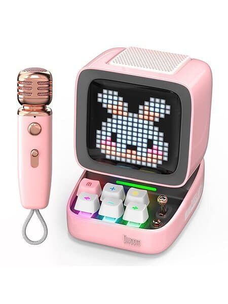 Divoom Ditoo-Mic Mini Karaoke Machine Pixel Art Bluetooth Speake