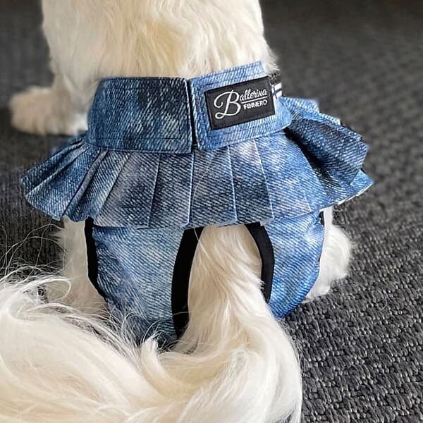 FinNero Ballerina Tikskydd i Denim (L)