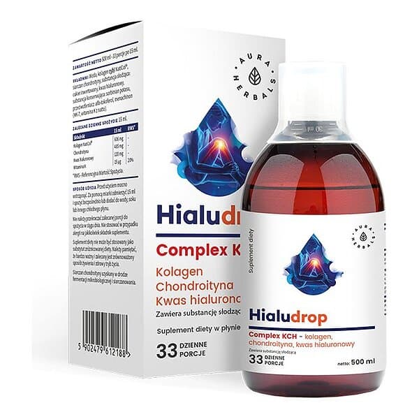 Aura Herbals Hialudrop Complex Cch, Collagen, Chondroitin, Hyaluronic Acid (500ml)