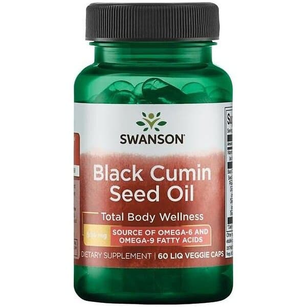 Swanson Black Cumin Seed Oil, 500mg 60 liquid vcaps