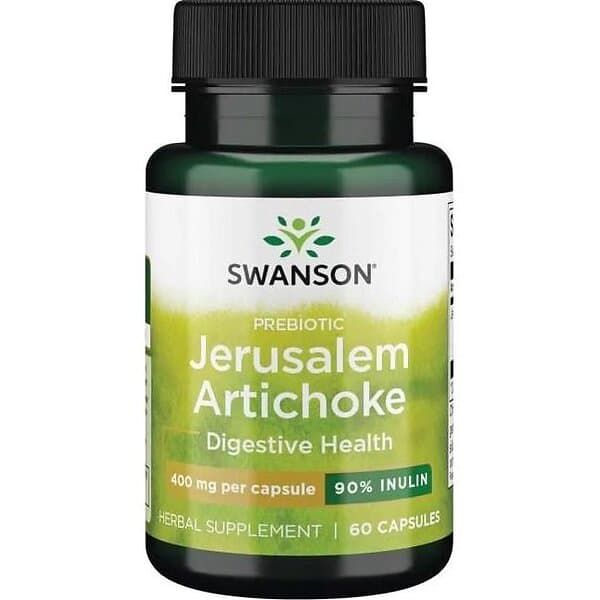 Swanson Prebiotic Jerusalem Artichoke, 400mg 60 caps