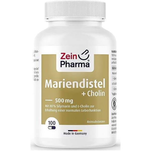 Zein Pharma Milk Thistle Choline, Liver Complex 100 caps