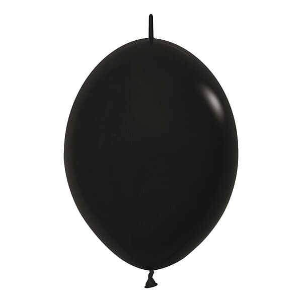 Länkballonger Svart 10-pack