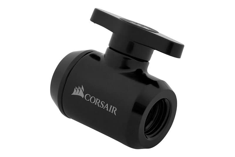 Corsair Hydro X Series XF Ball Valve manuell kulventil för vätskekylsystem