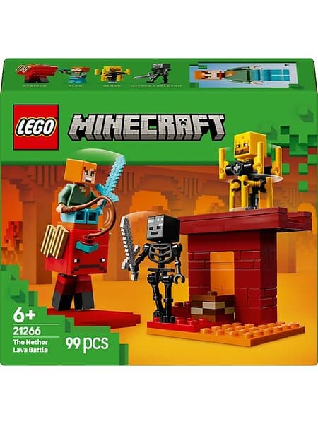 LEGO Minecraft 21266 The Nether Lava Battle