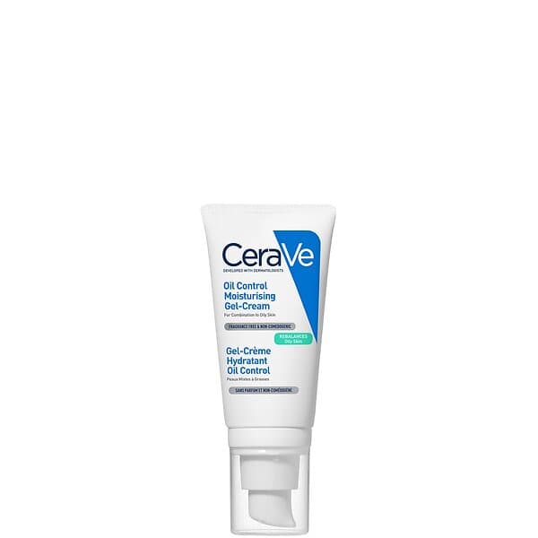 CeraVe Oil Control Moisturising Gel-Cream With Oil Absorbing Technology and Ceramides for Combination and Oily Skin 52ml