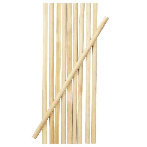 Panduro Hobby Halvstav i furu för DIY-projekt, 10-pack H: 2 cm L: 60 cm