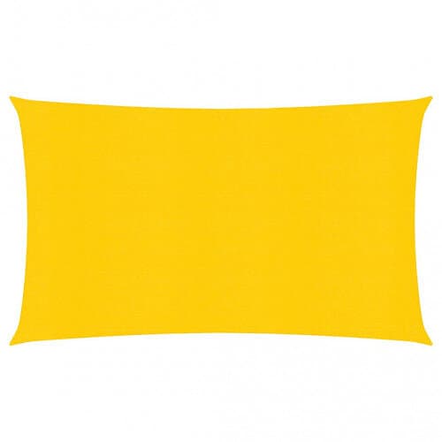 vidaXL Solsegel 160g/m² gul 3x6 m HDPE