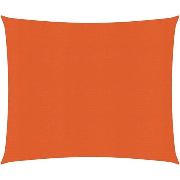 vidaXL Solsegel 160g/m² fyrkantig orange 4x4 m HDPE