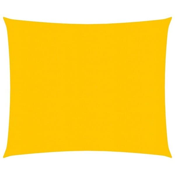vidaXL Solsegel 160g/m² fyrkantig gul 4,5x4,5 m HDPE