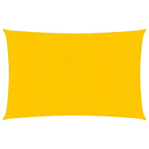 vidaXL Solsegel 160g/m² rektangulär gul 2x3,5 m HDPE