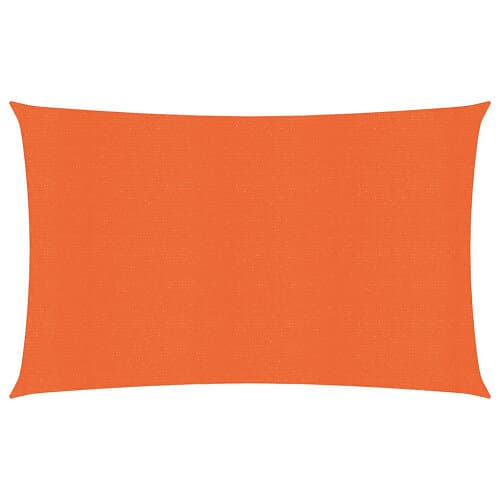 vidaXL Solsegel 160g/m² rektangulär orange 5x7 m HDPE