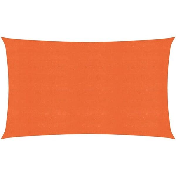 vidaXL Solsegel 160g/m² rektangulär orange 4x7 m HDPE