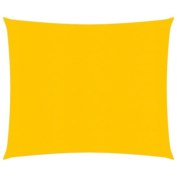 vidaXL Solsegel 160g/m² gul 3x3 m HDPE