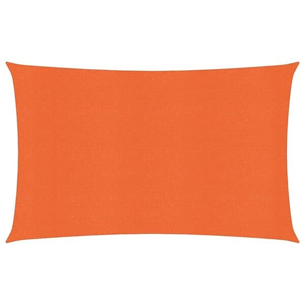 vidaXL Solsegel 160g/m² rektangulär orange 3x5 m HDPE