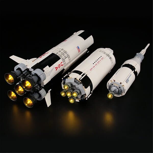 Lightailing Light Kit Belysning till LEGO 21309 och 92176 NASA Apollo Saturn V LGK118