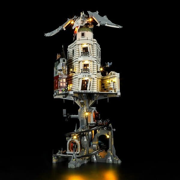 Lightailing Light Kit Belysning till LEGO Harry Potter Gringotts trollkarlsbank samlarutgåva 76417 LGK608