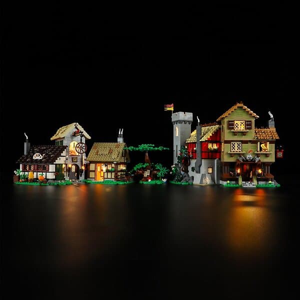 Lightailing Light Kit Belysning till LEGO Icons Medeltida torg 10332 LGK637