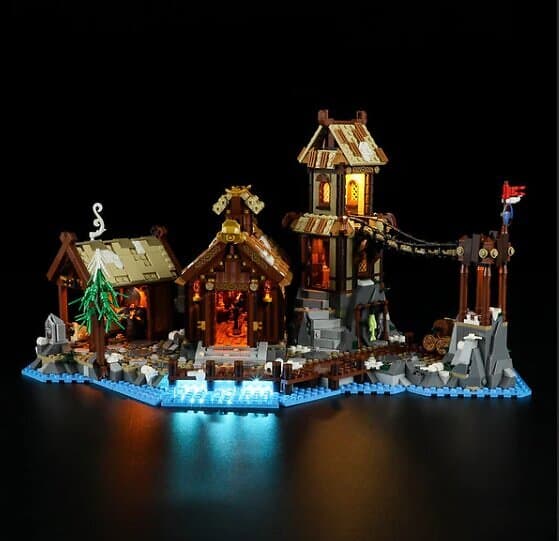 Lightailing Light Kit Belysning till LEGO Ideas Vikingaby 21343 LGK616